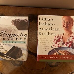 Magnolia Bakery & Lidia's Italian-American Kitchen Cookbook Bundle Set of 2